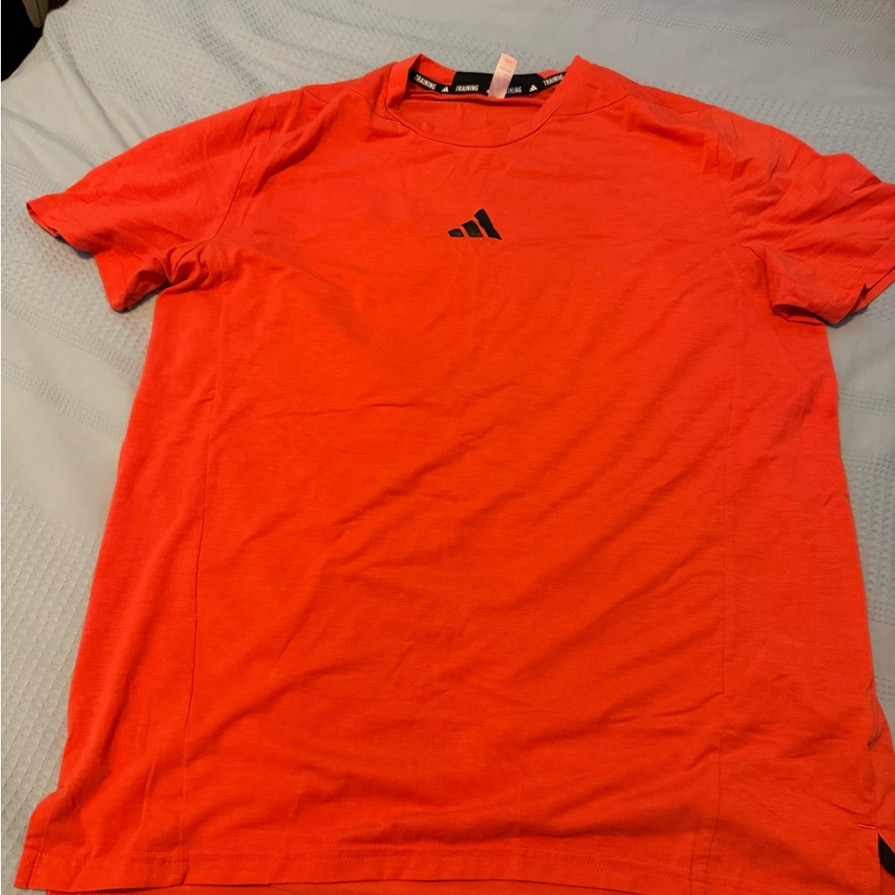 Adidas Men's Bright Red Short Sleeve Tee